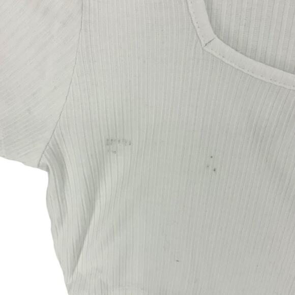 ASOS Design Hourglass Square Neck Rib Top White Plus Size 14 NWOT - Picture 8 of 9